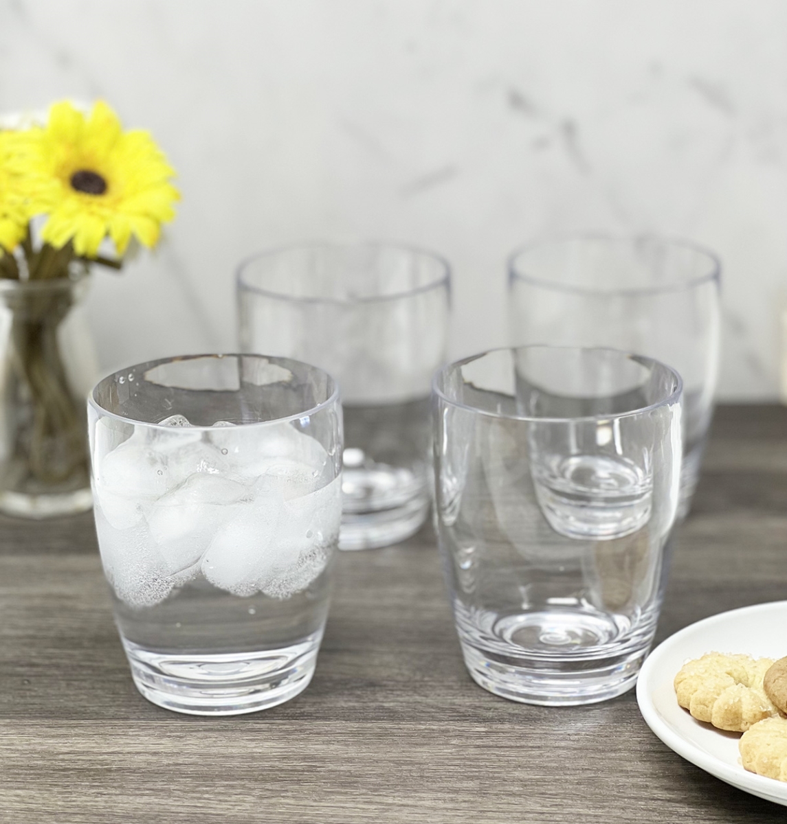 Picture of LeadingWare AS-0711 AS-0711 Acrylic 12 oz DOF tumbler stackable shape