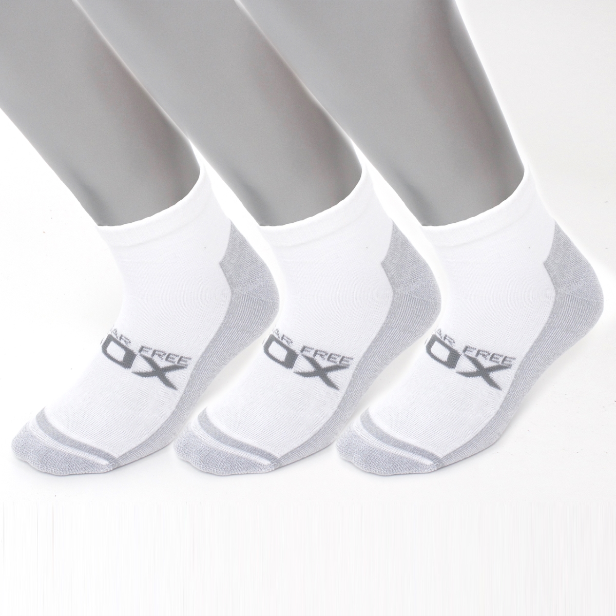 UPC 892622002094 product image for 24813 9-11 in. Active Fit Cushioned White Diabetic Socks, Ankle - Pack of 3 | upcitemdb.com