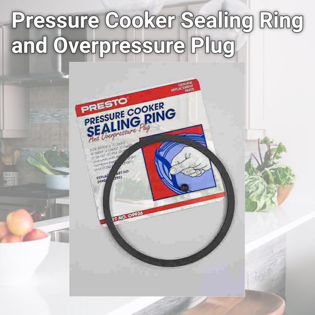 Picture of Presto 09936 Pressure Cooker Sealing Ring and Overpressure Plug