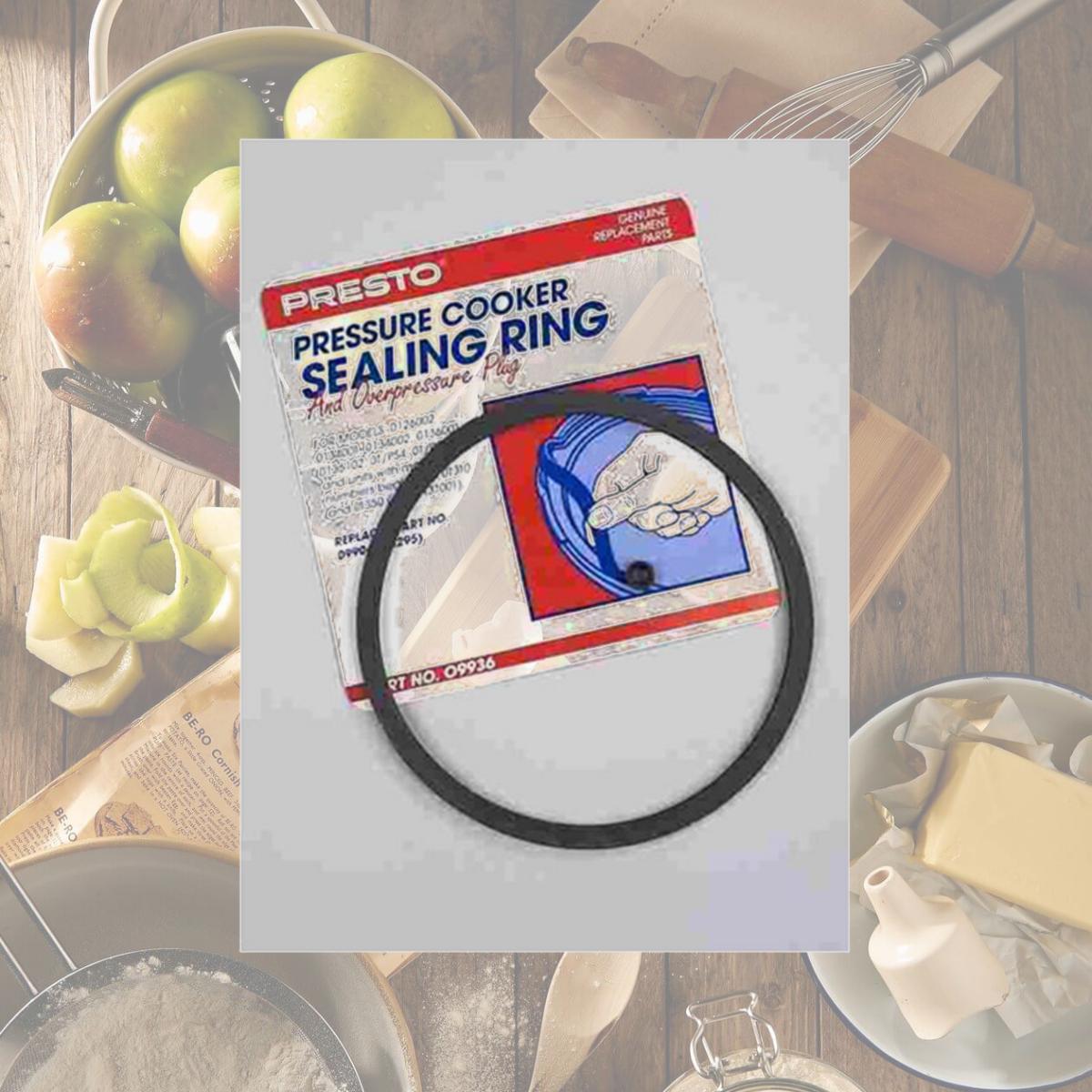 Picture of Presto 09936 Pressure Cooker Sealing Ring and Overpressure Plug