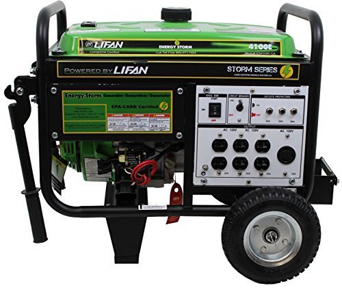 Es4100e 4000 Watt Es Generator - 7 Mhp With Recoil & Electronic Start Wheels