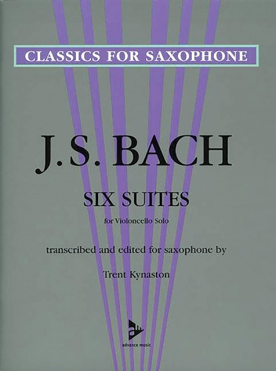 Six Suites For Cello Solo, Woodwind - Saxophone Method Or Collection, Book