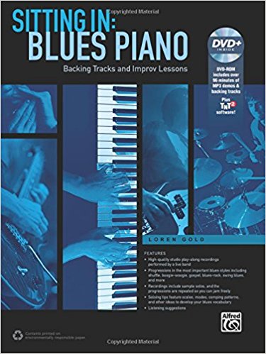 00-42813 Sitting in - Blues Piano Backing Tracks & Improve Lessons, Book & DVD-ROM Paperback