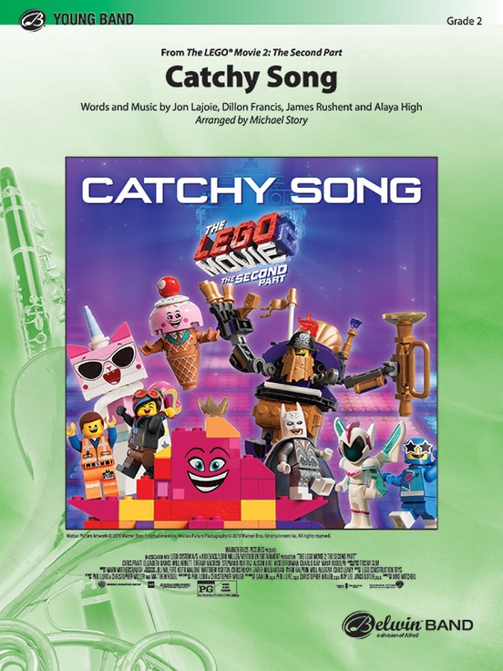 00-47404 Catchy Song From The Lego Movie 2 - The Second Part Concert Band Conductor Score & Parts