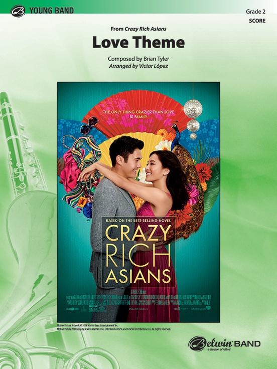 00-47406s Love Theme From Crazy Rich Asians Concert Band Conductor Score