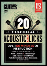 Alfred 56-40561 Guitar World - 20 Essential Acoustic Rock Licks Alfred 56-40561 Guitar World - 20 Essential Acoustic Rock Licks