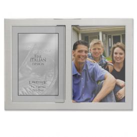Lawrenceframes 750057d 5 X 7 In. Two Tone Triple Opening Panel Picture Frame, Silver