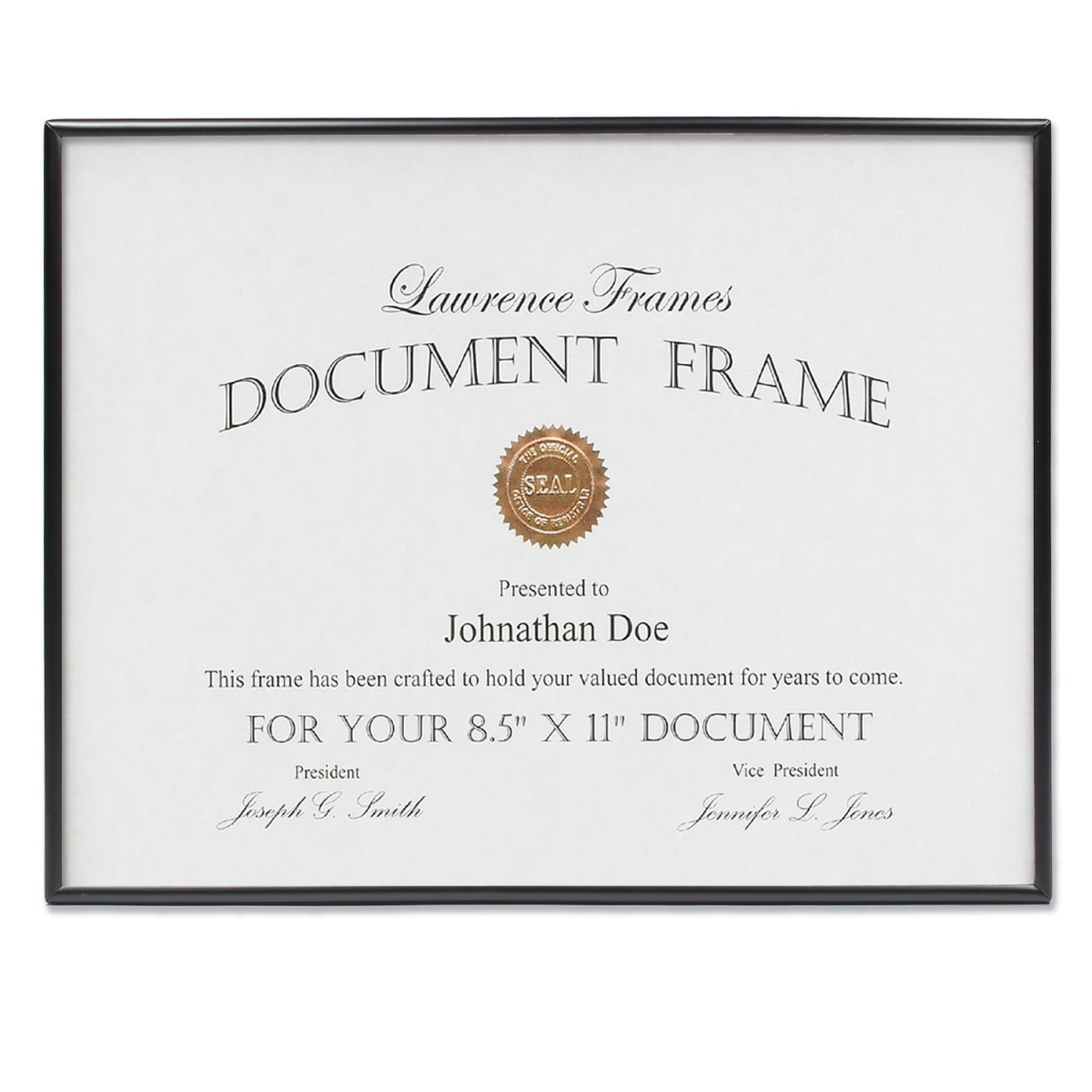 Lawrenceframes 660081 8.5 X 11 In. Simply Picture Frame, Black