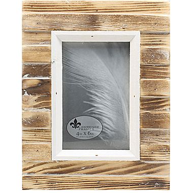Lawrenceframes 734546 4 X 6 In. Picket Fence Picture Frame, Brown