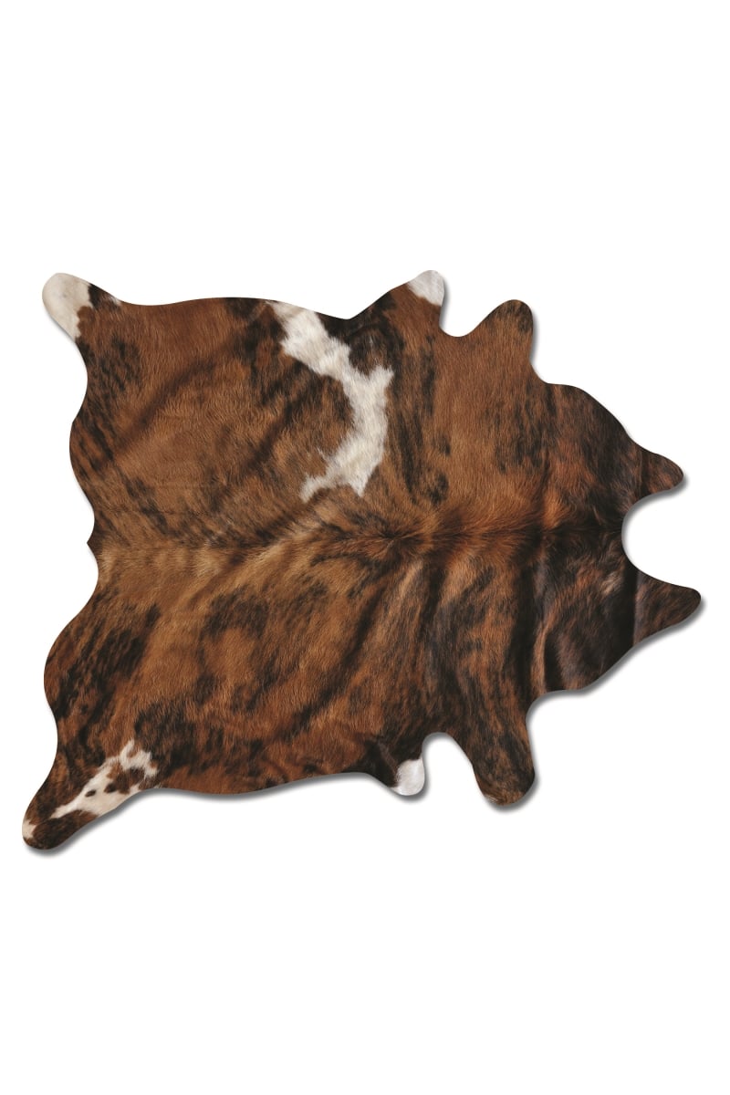 676685001238 6 X 7 Ft. Kobe Exotic Cowhide Rug - Classic Brindle