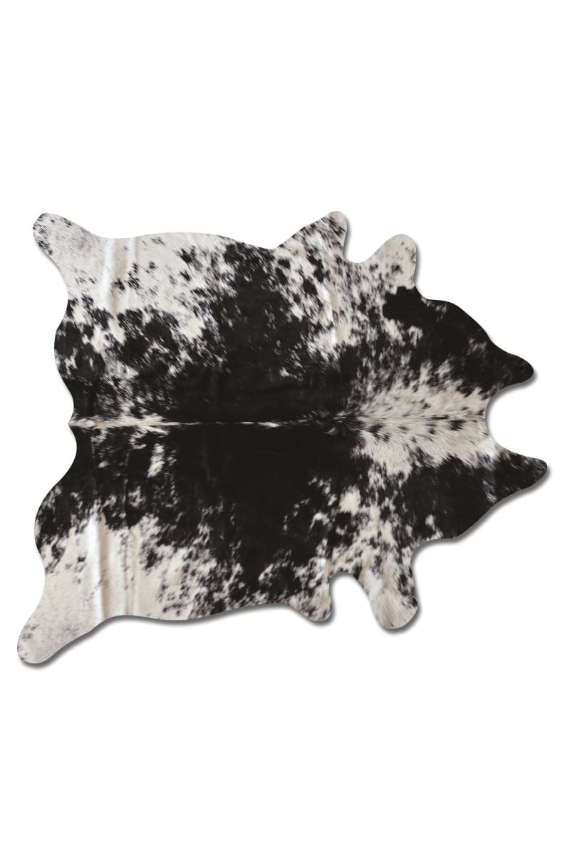 676685001245 6 X 7 Ft. Kobe Salt & Pepper Cowhide Rug - Black & White