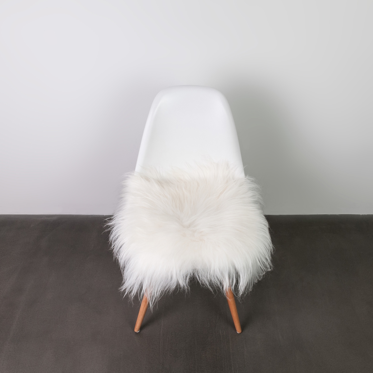 676685026224 Icelandic Sheepskin Square Chair Pad - White