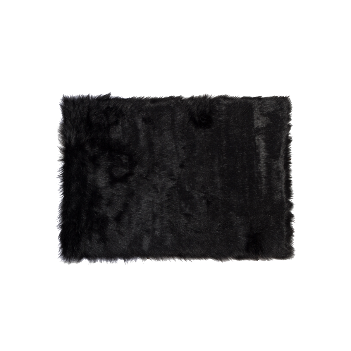 676685029614 2 X 3 Ft. Hudson Faux Fur Rectangular Rug - Black