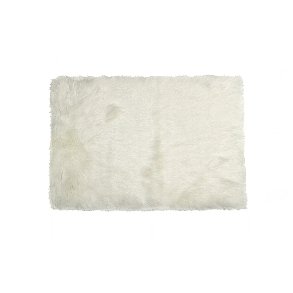 2 X 3 Ft. Hudson Faux Fur Rectangular Rug - Off White