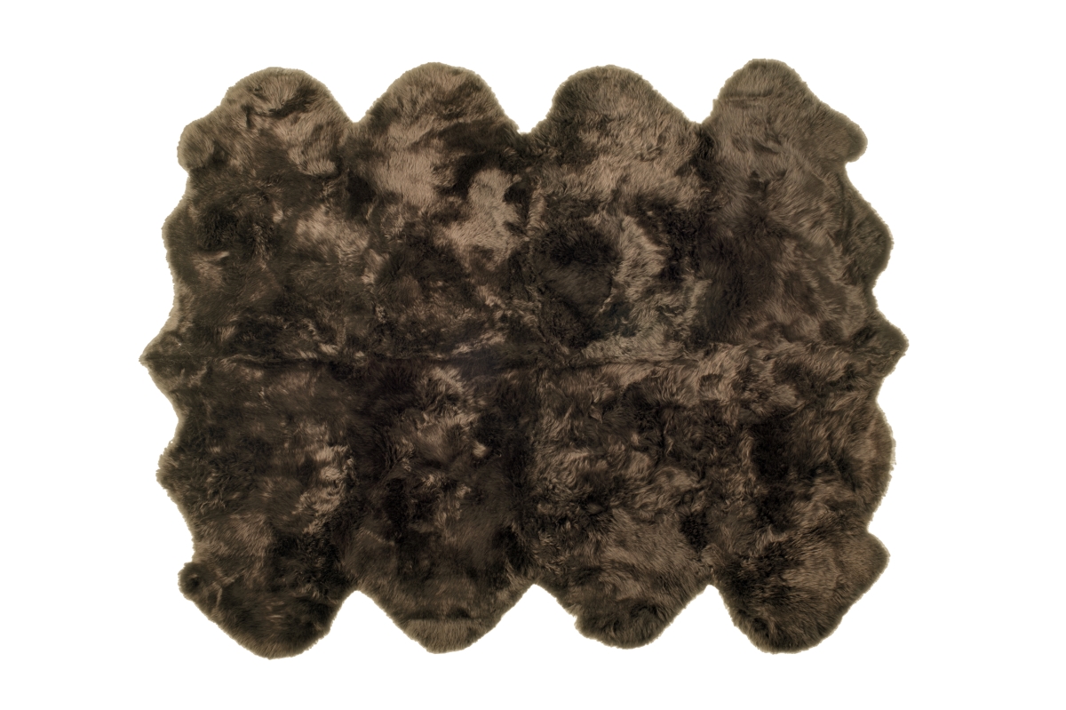 UPC 722985431395 product image for Home Decor Zealand Sheepskin Octo Rug | 1-Piece | Chocolate | 7&'x6&' | upcitemdb.com