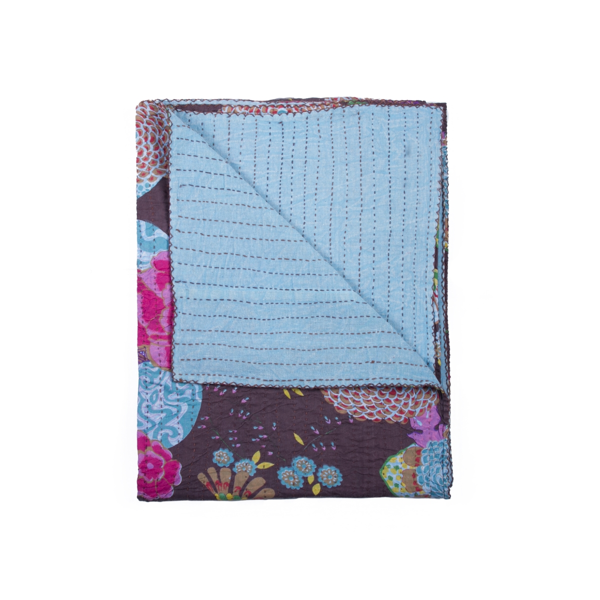 676685046062 50 X 70 In. Kantha Cotton Throw Blanket - 1117 - No.06