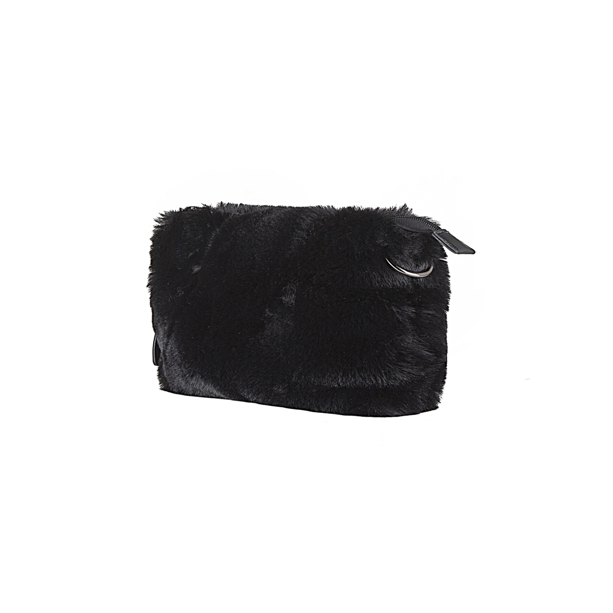 676685047960 Faux Fur Purse - Black