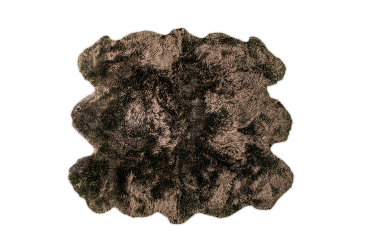 UPC 722985432804 product image for Home Decor Zealand Sheepskin Sexto Rug | 1-Piece | Chocolate | 5&'x6&' | upcitemdb.com