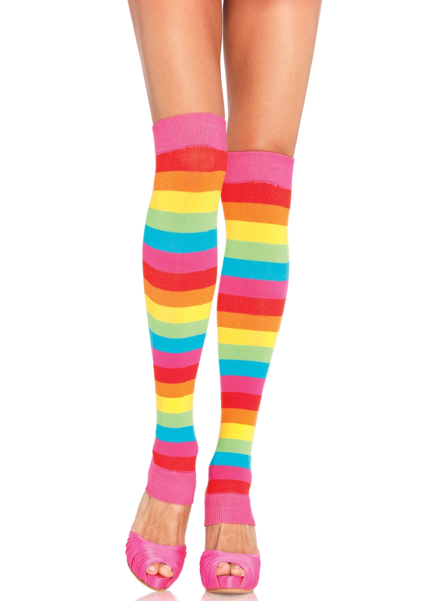 3922 10122 Rainbow Leg Warmer, Multi Color - One Size