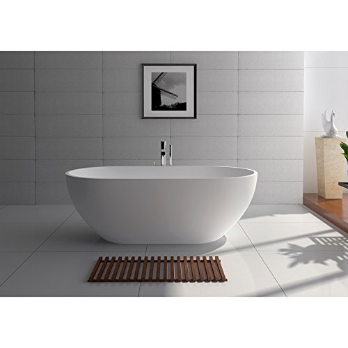 Legion Wj8619-w 20.5 X 34.6 X 70.1 In. White Matt Solid Surface Tub - No Faucet