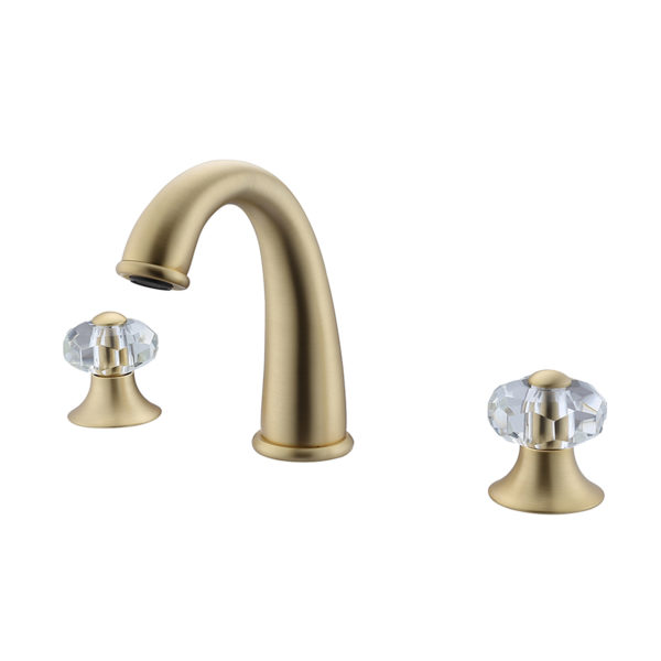 Zy8009-g 8 In. Widespread Upc Faucet With Drain - Brown Bronze Gold