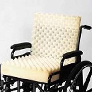 Az-74-5117 One Piece Convoluted Wheelchair Cushion With Back