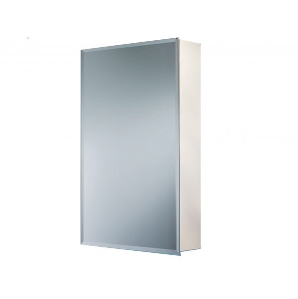 1451 16 X 26 In. Horizon 1 Door Bevel Edge Medicine Cabinet - Formed & Welded Steel Plastic Housing - Polystyrene