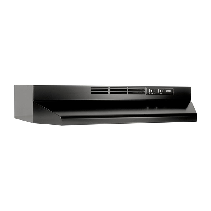 412123 21 In. Non-ducted Under-cabinet Range Hood With Light, Black