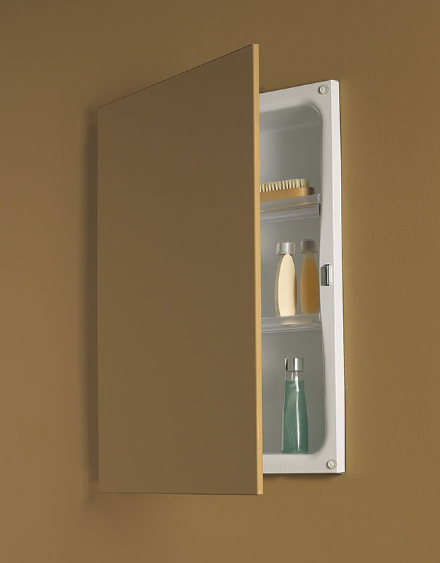 622 16 X 21 In. 1 Door Hideaway Frameless Recessed Mount Medicine Cabinet, Basic White