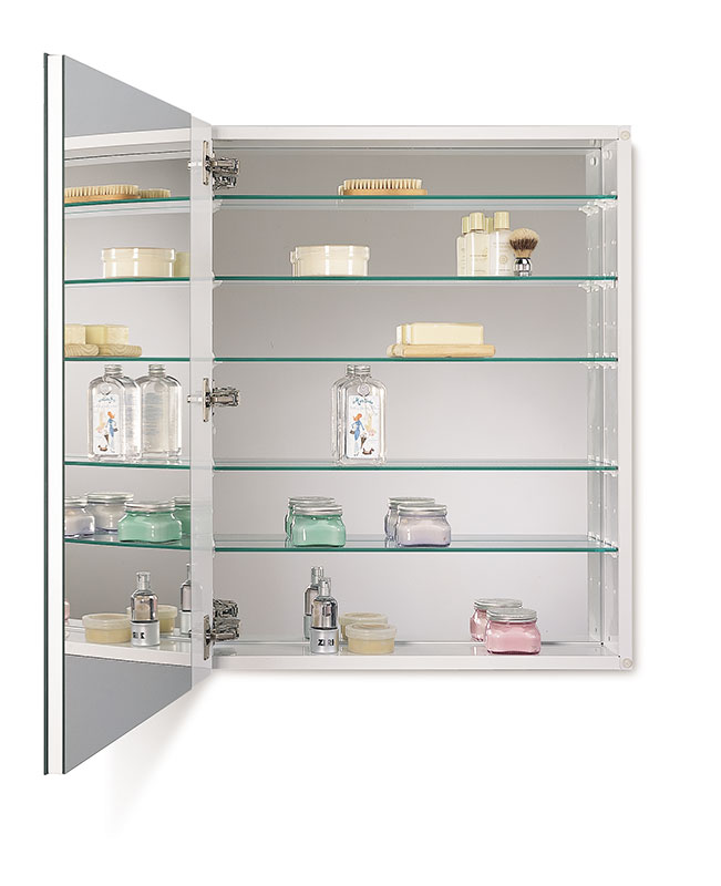 52wh304dp 24 X 30 In. 1 Door Metro Deluxe Medicine Cabinet With Beveled Mirror, Basic White & Steel - Extra Large