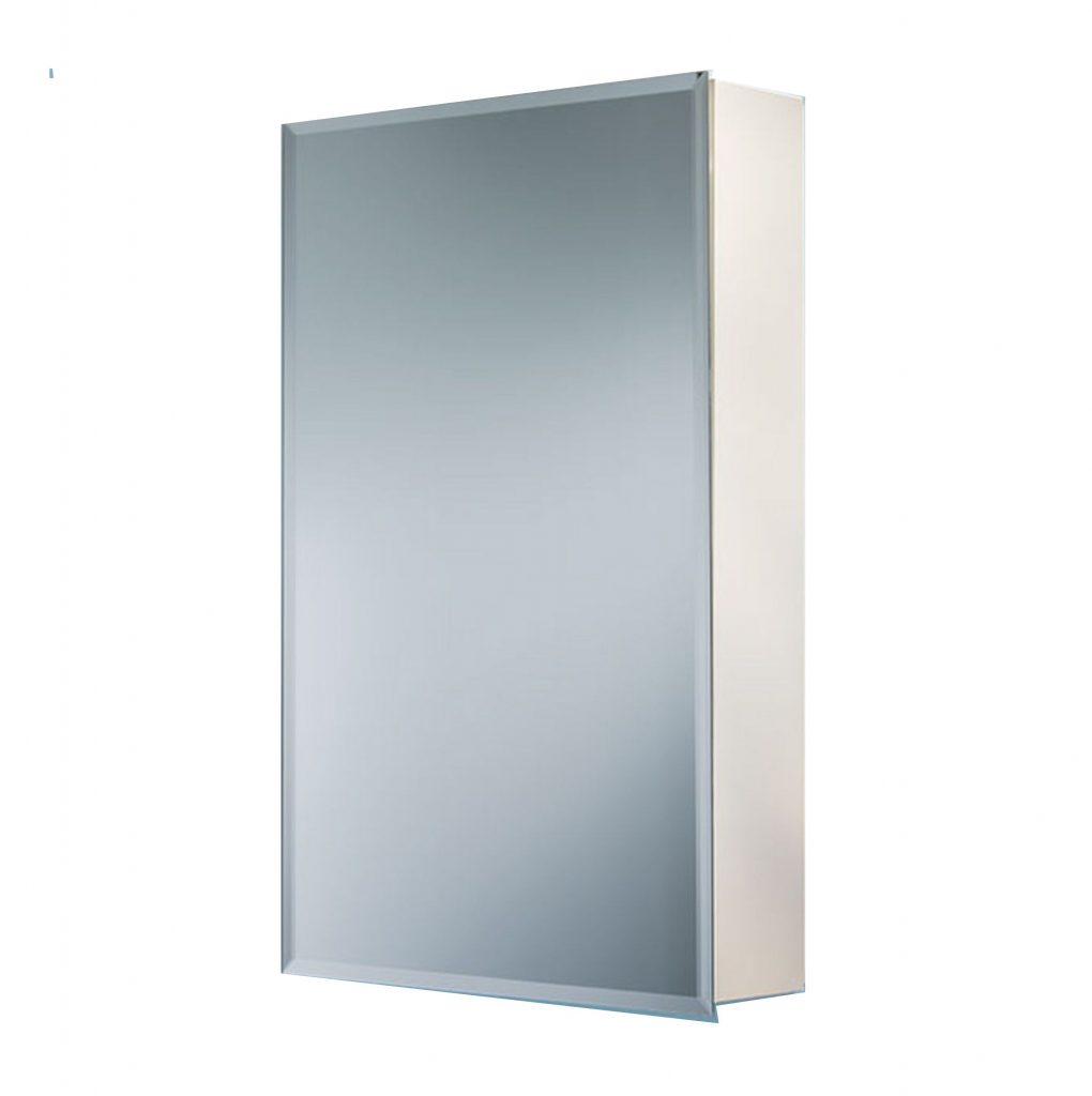 B7233 16 X 22 In. Focus Medicine Cabinet, Polished Mirror, White