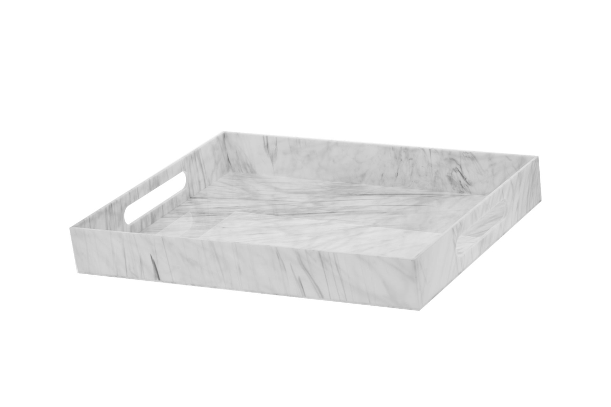 1482-M 15 x 19 in. Marble Lucite Tray