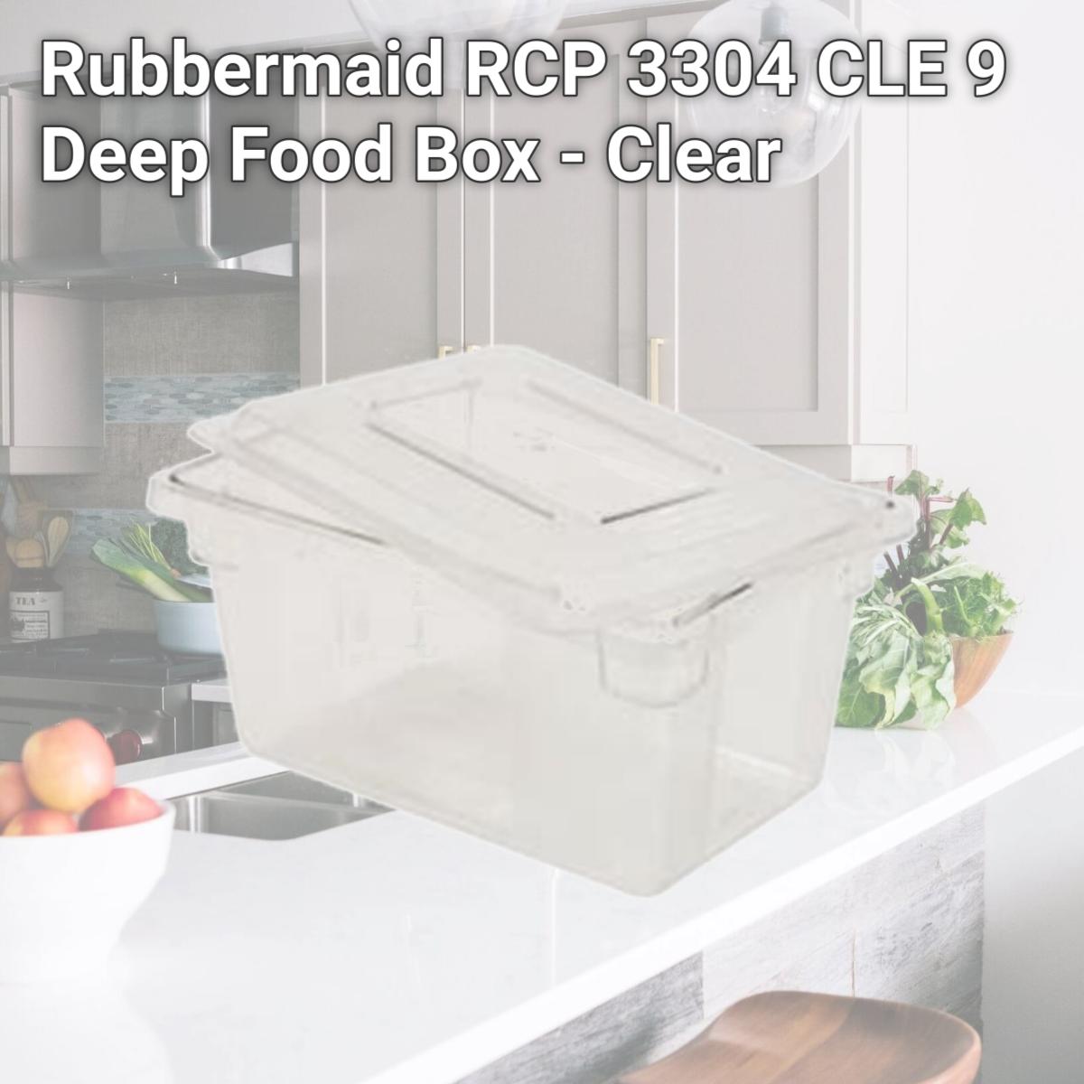 Picture of Rubbermaid RCP 3304 CLE 9   Deep Food Box - Clear