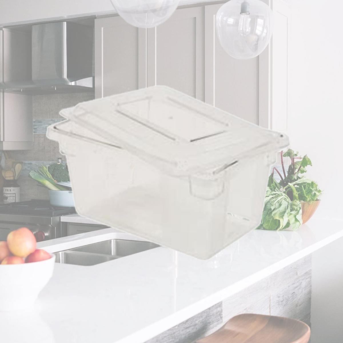 Picture of Rubbermaid RCP 3304 CLE 9   Deep Food Box - Clear
