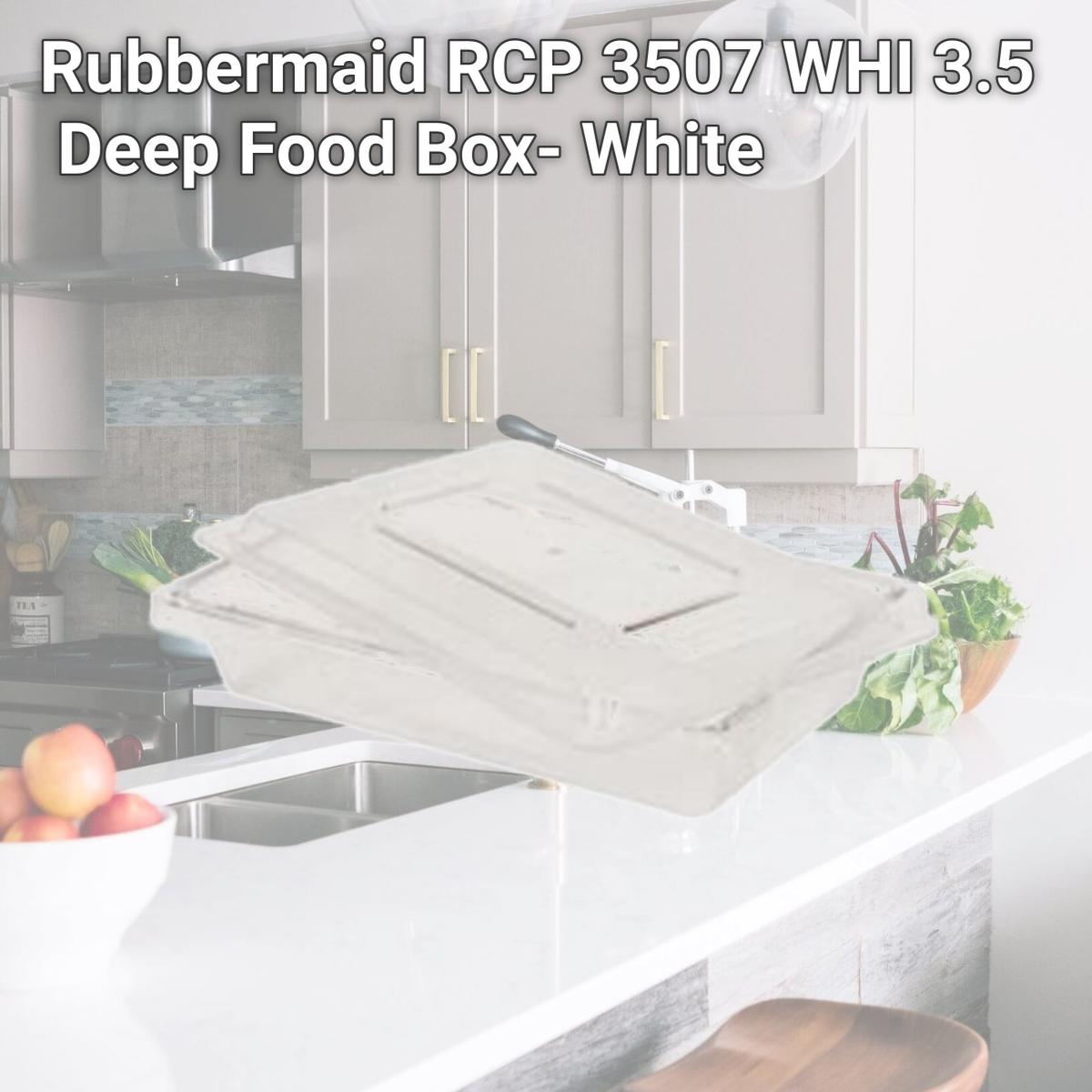 Picture of Rubbermaid RCP 3507 WHI 3.5   Deep Food Box- White