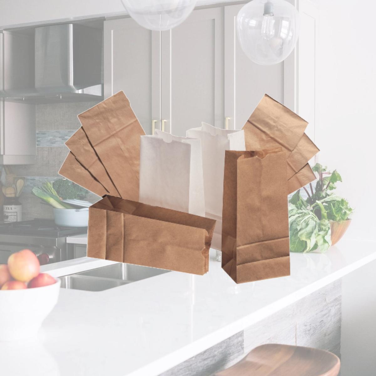 Picture of Bag BAG GW8-500 Grocery Paper Bag, White - 8 lbs