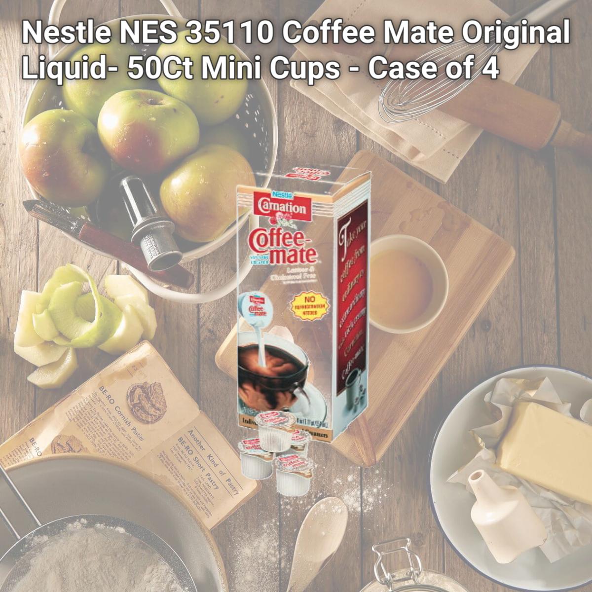 Picture of Nestle NES 35110 Coffee Mate Original Liquid- 50Ct Mini Cups - Case of 4