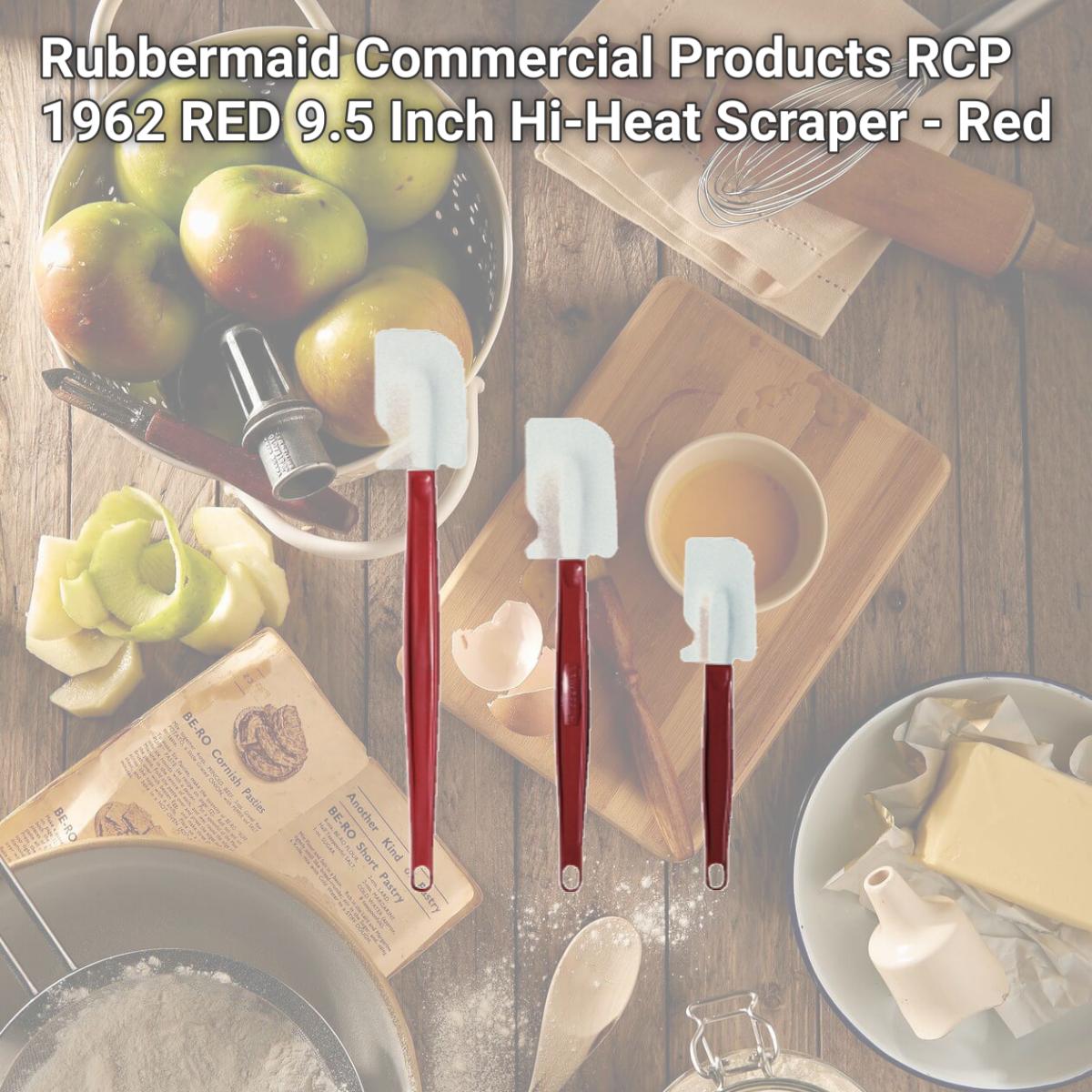 Picture of Rubbermaid Commercial Products RCP 1962 RED 9.5 Inch Hi-Heat Scraper - Red