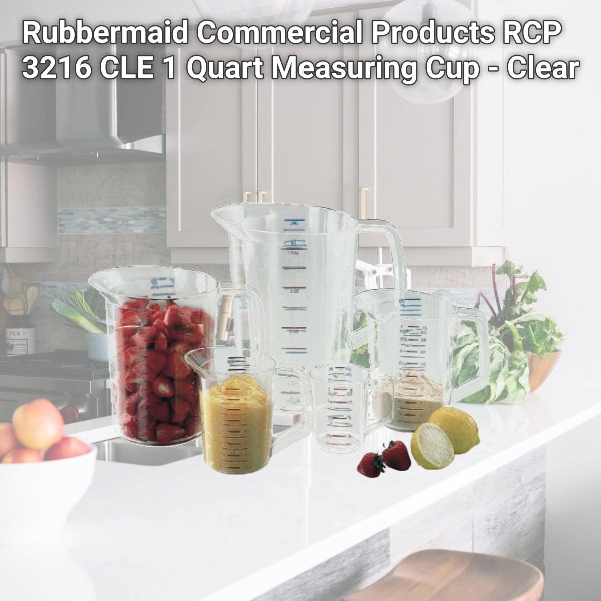Picture of Rubbermaid Commercial Products RCP 3216 CLE 1 Quart Measuring Cup - Clear