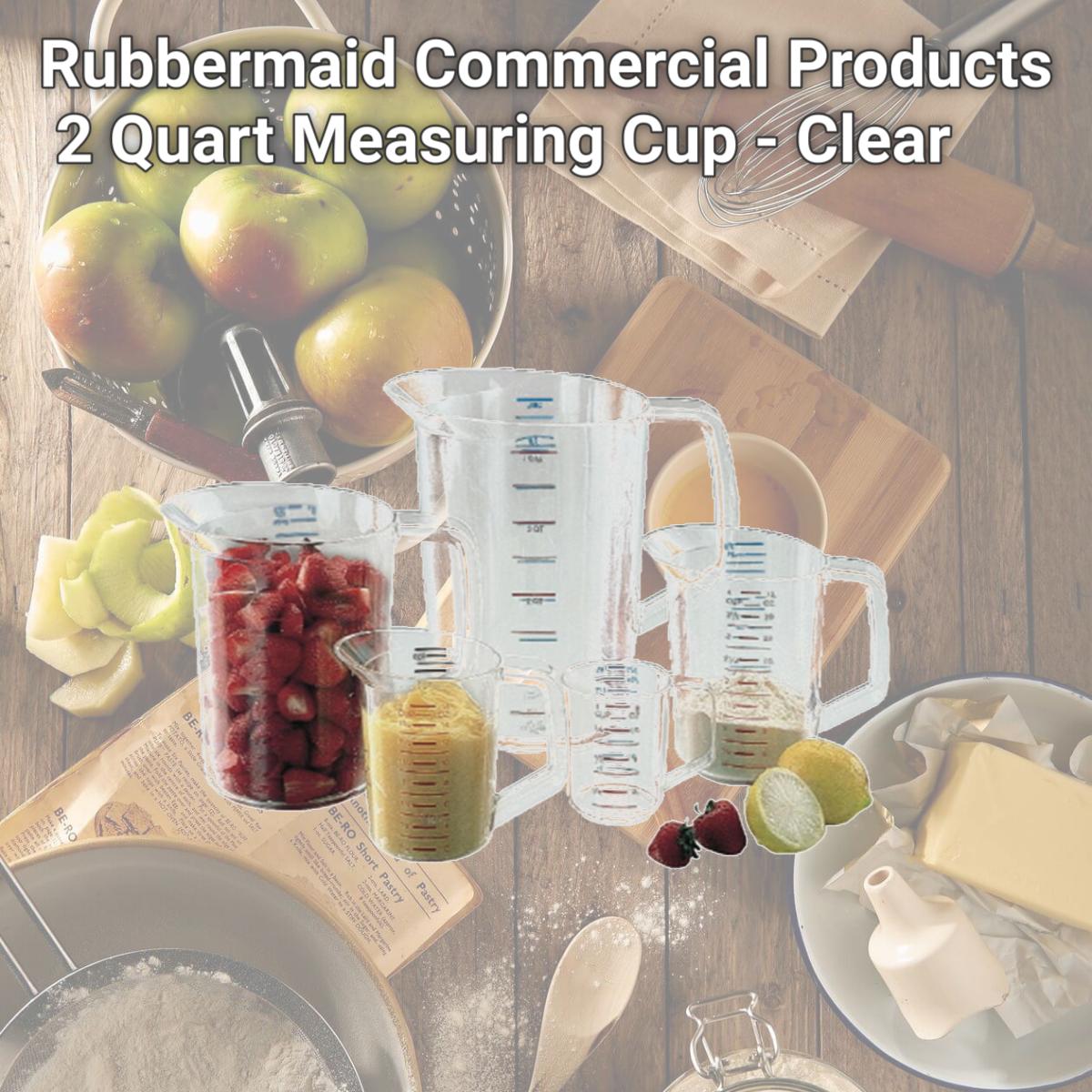 Picture of Rubbermaid Commercial Products RCP 3217 CLE 2 Quart Measuring Cup - Clear