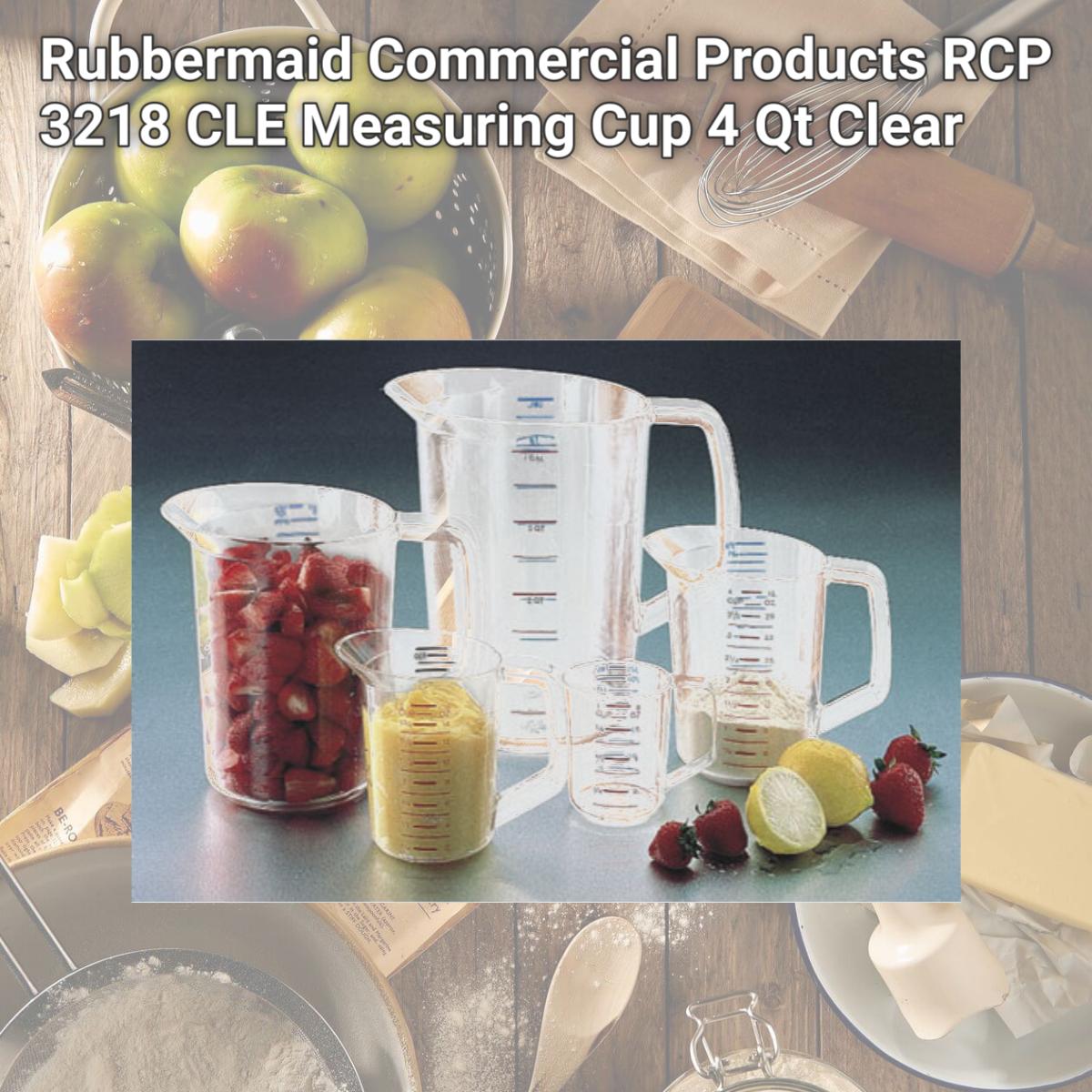 Picture of Rubbermaid Commercial Products RCP 3218 CLE Measuring Cup 4 Qt Clear