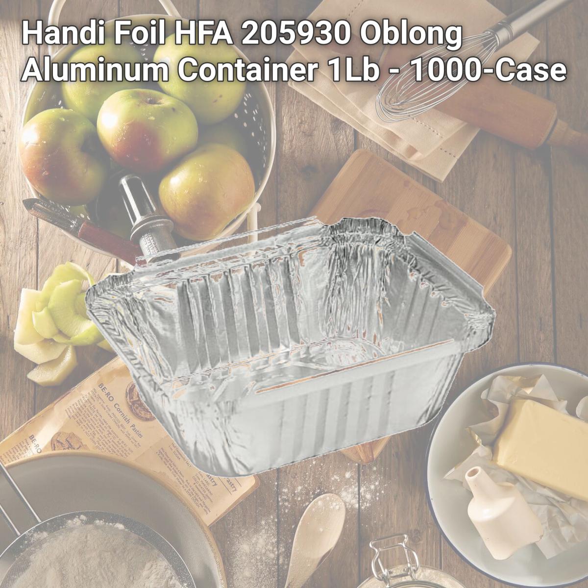 Picture of Handi Foil HFA 205930 Oblong Aluminum Container 1Lb - 1000-Case