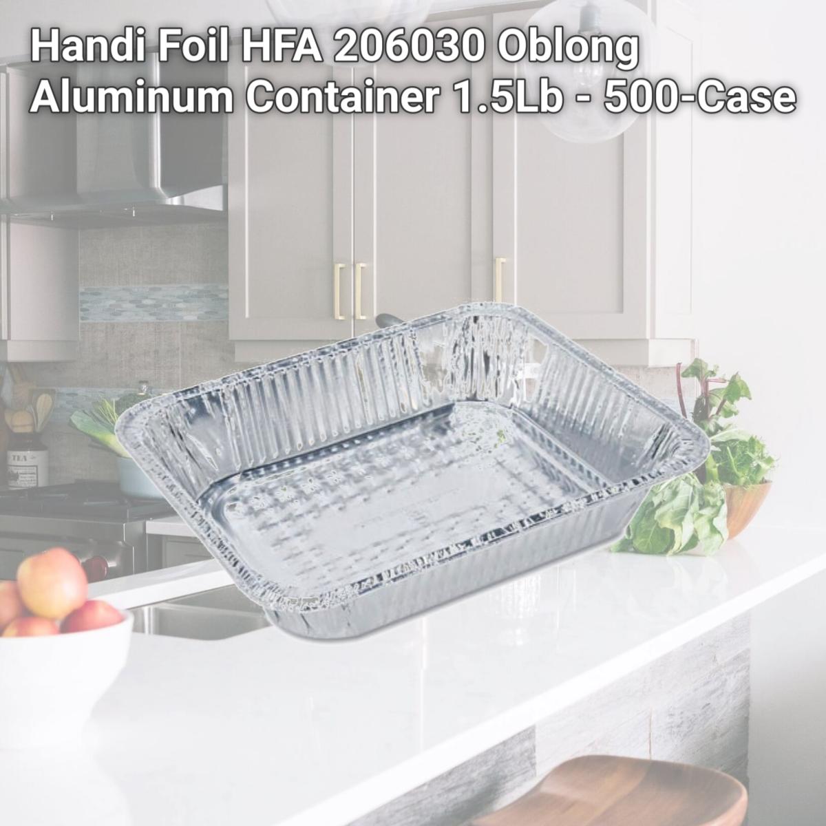 Picture of Handi Foil HFA 206030 Oblong Aluminum Container 1.5Lb - 500-Case