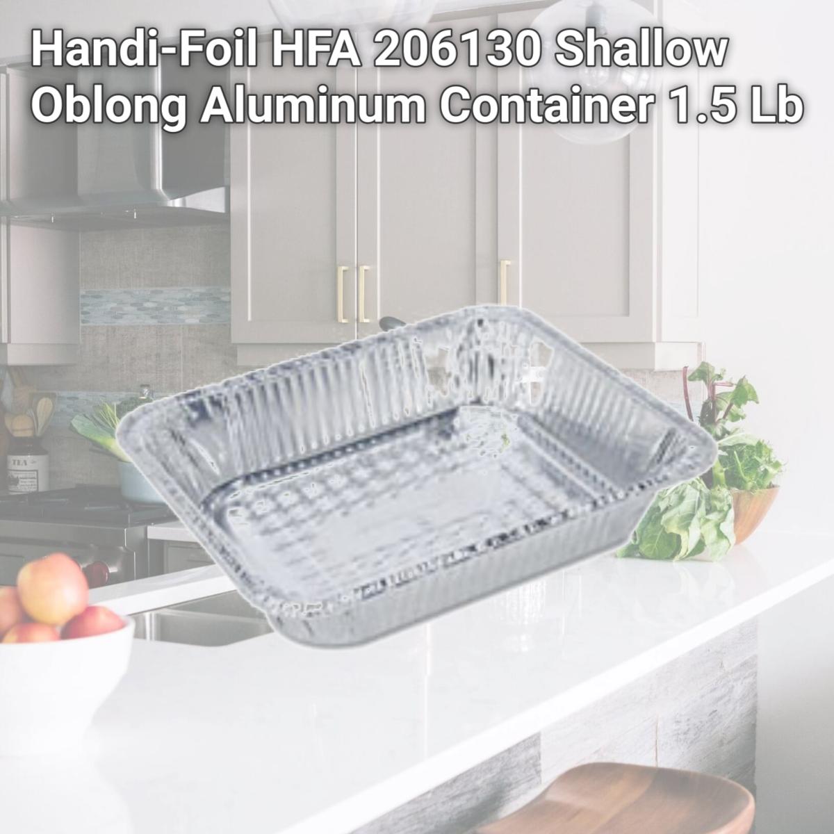Picture of Handi-Foil HFA 206130 Shallow Oblong Aluminum Container 1.5 Lb