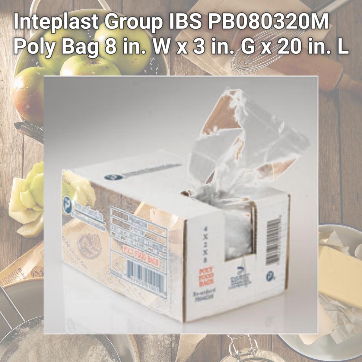 Picture of Inteplast Group IBS PB080320M Poly Bag 8 in. W x 3 in. G x 20 in. L