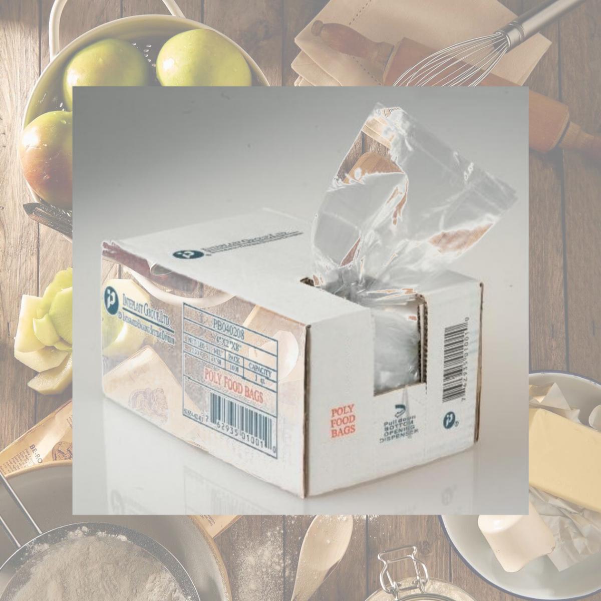 Picture of Inteplast Group IBS PB080418H Poly Bag Heavy Duty 8 in. W x 4 in. G x 18 in. L