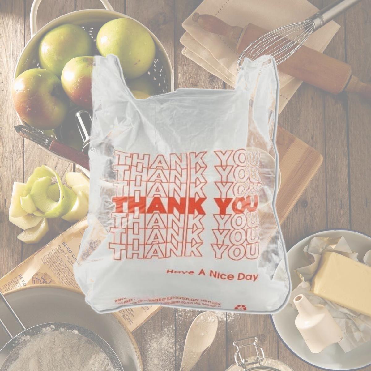 Picture of Inteplast Group IBS THW1VAL Thank You Bag 11.5 in. W x 6.5 in. G x 21 in. L