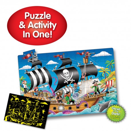113851 Puzzle Doubles - Glow In The Dark - Pirate Ship