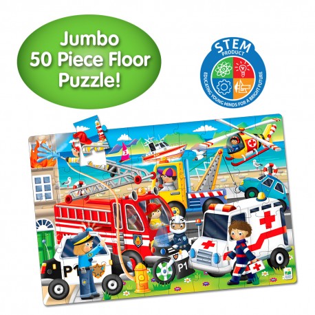 321959 Jumbo Floor Puzzle - Emergency Rescue