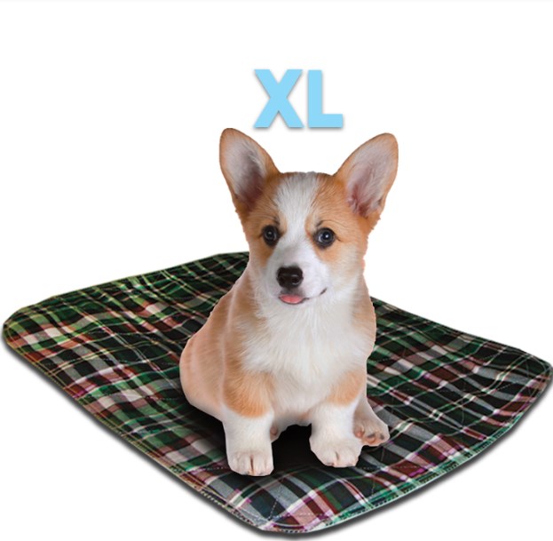 2832lpg 28 X 32 In. Extra Large Washable Pet Pad - Green Plaid